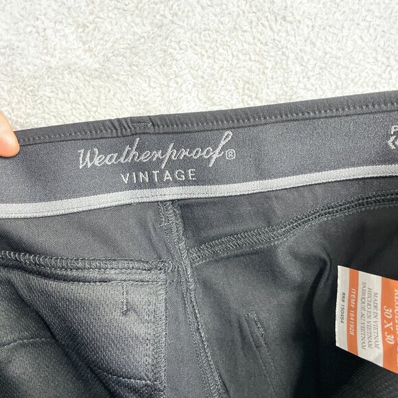 NEW Weatherproof Vintage Men's 30X30 Hybrid Tech Pants Regular Fit Active Black - Picture 7 of 8